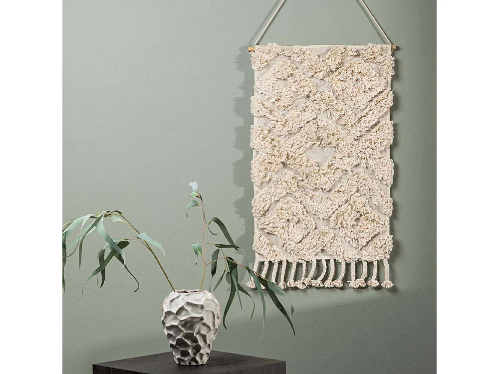 Toile Tapis à Suspendre "Hilda" 80cm Naturel