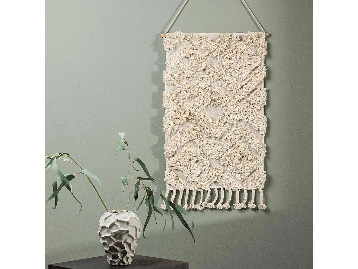 Toile Tapis à Suspendre "Hilda" 80cm Naturel