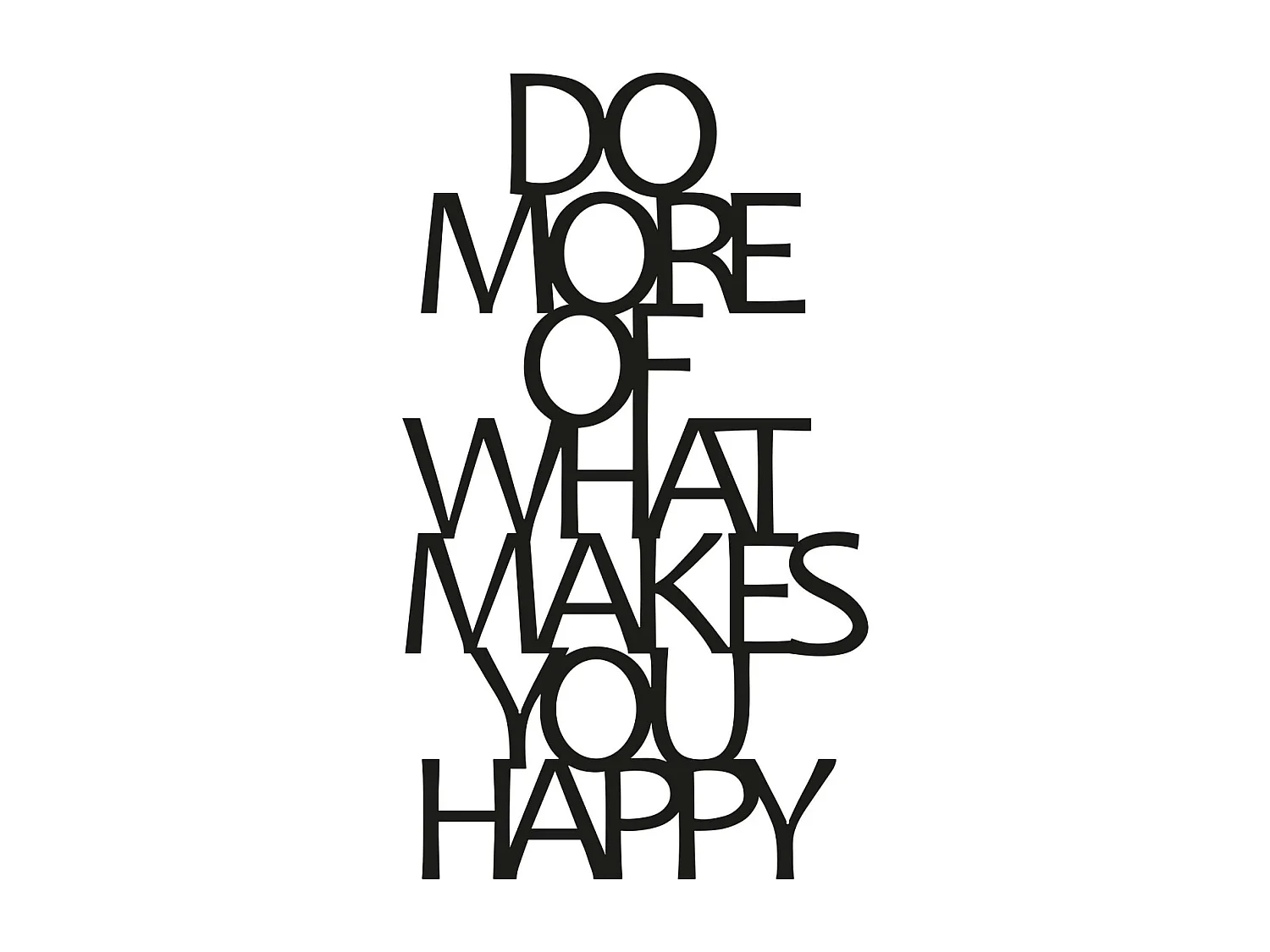 Décoration murale en métal Citations