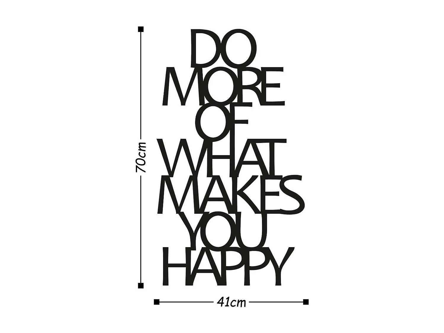 Décoration murale en métal Citations