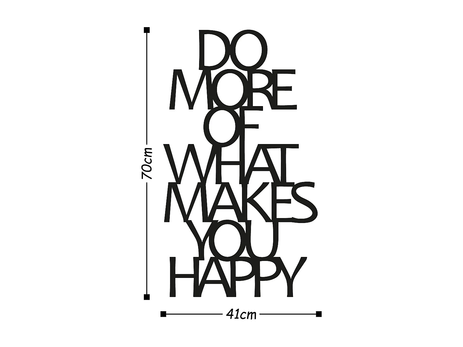 Décoration murale en métal Citations