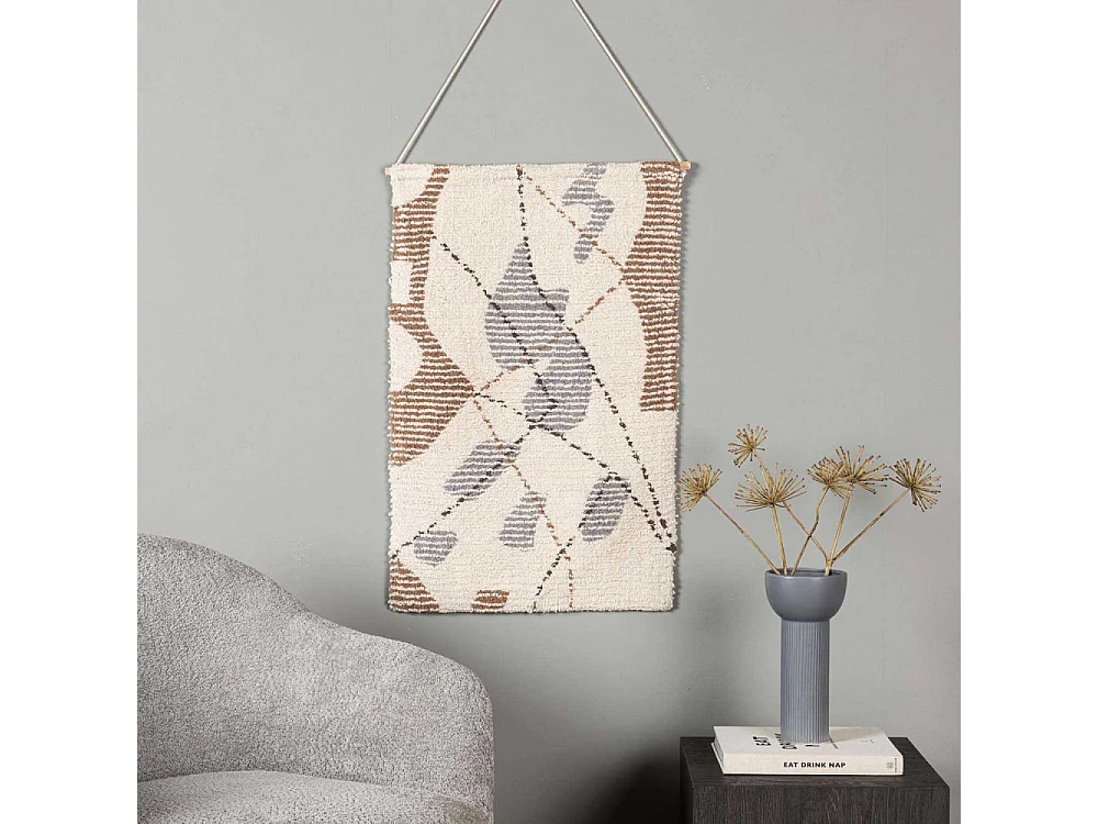 Liam wanddecoratie katoen offwhite.