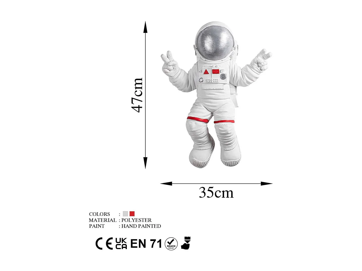 Décoration murale en polyester Astronaute