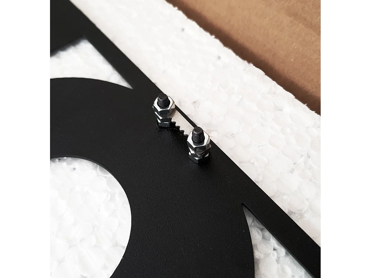 Set de 3 cadres triptyques grande arbre Kyoton L124xH49cm Métal Noir