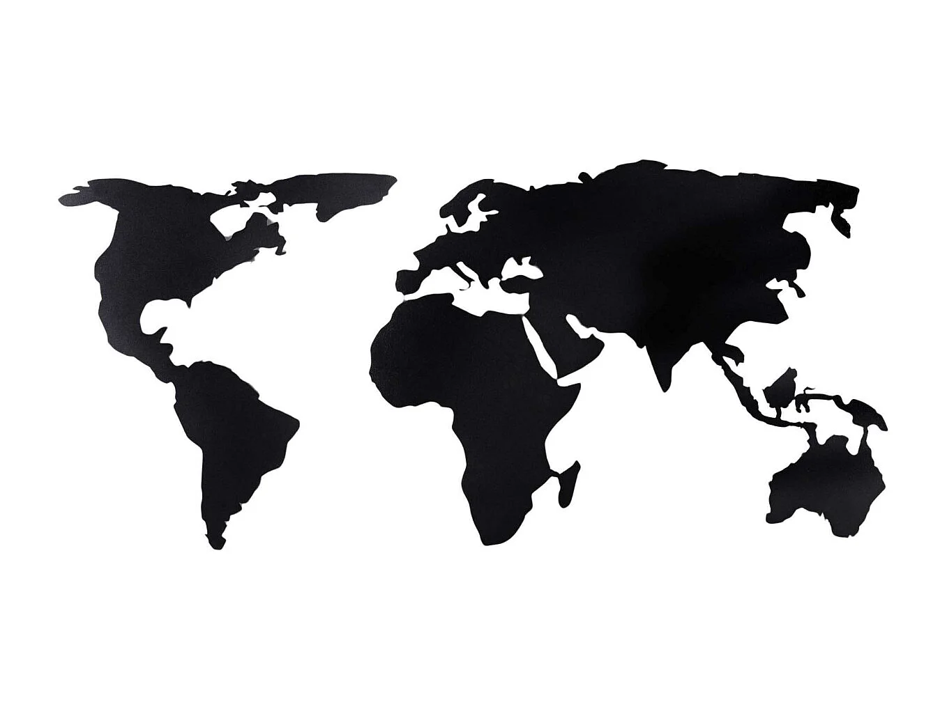 Décoration murale en métal Mappemonde Modèle 1