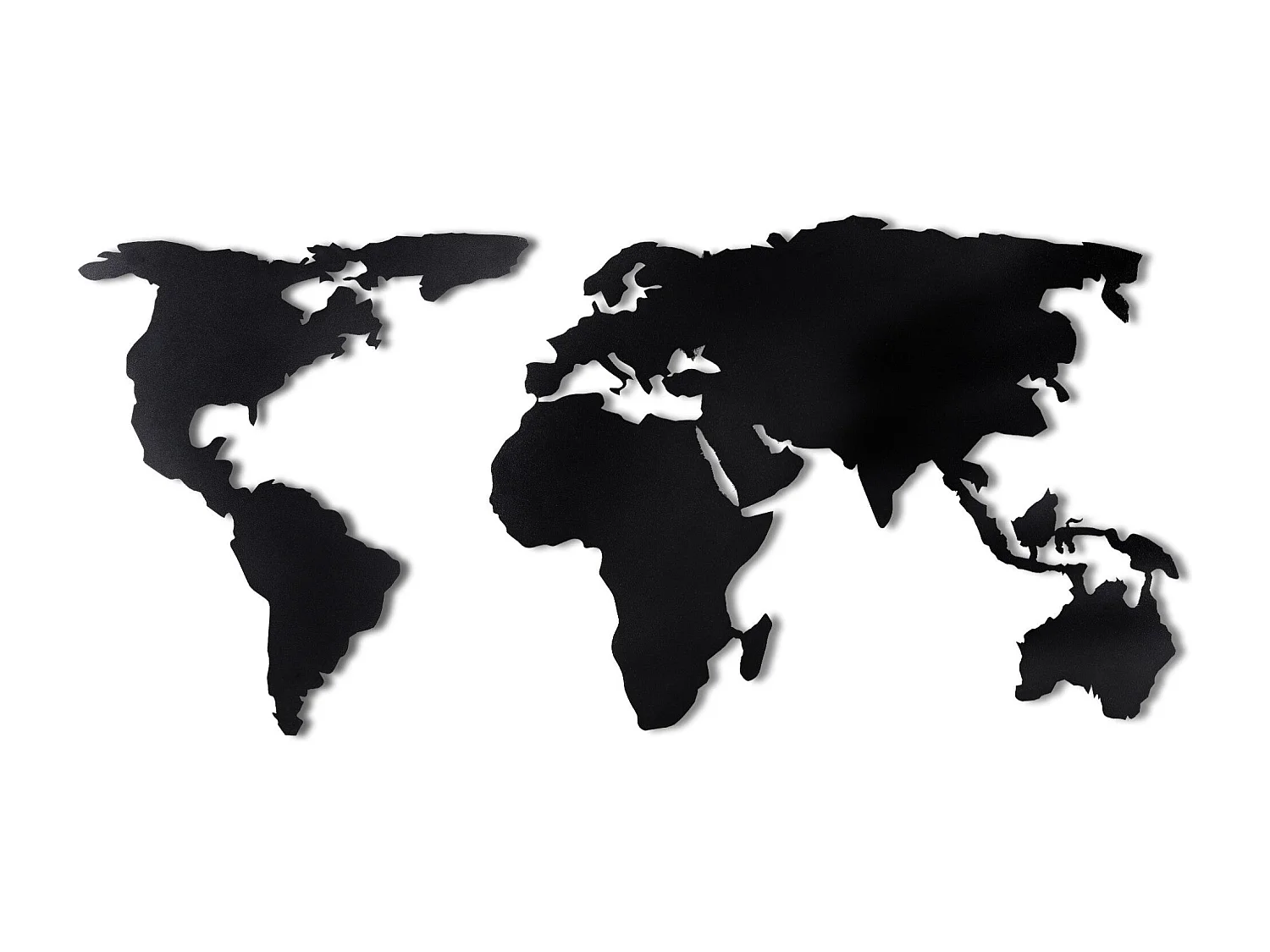 Décoration murale en métal Mappemonde Modèle 1