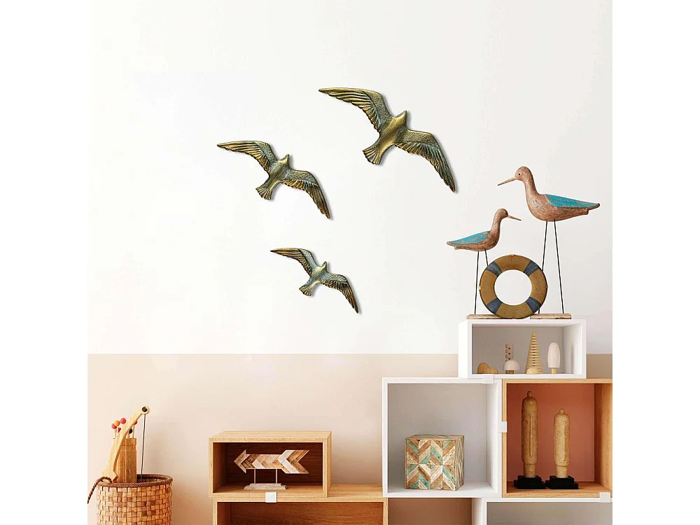 Décoration murale en polyester Oiseaux en vol Modèle 1