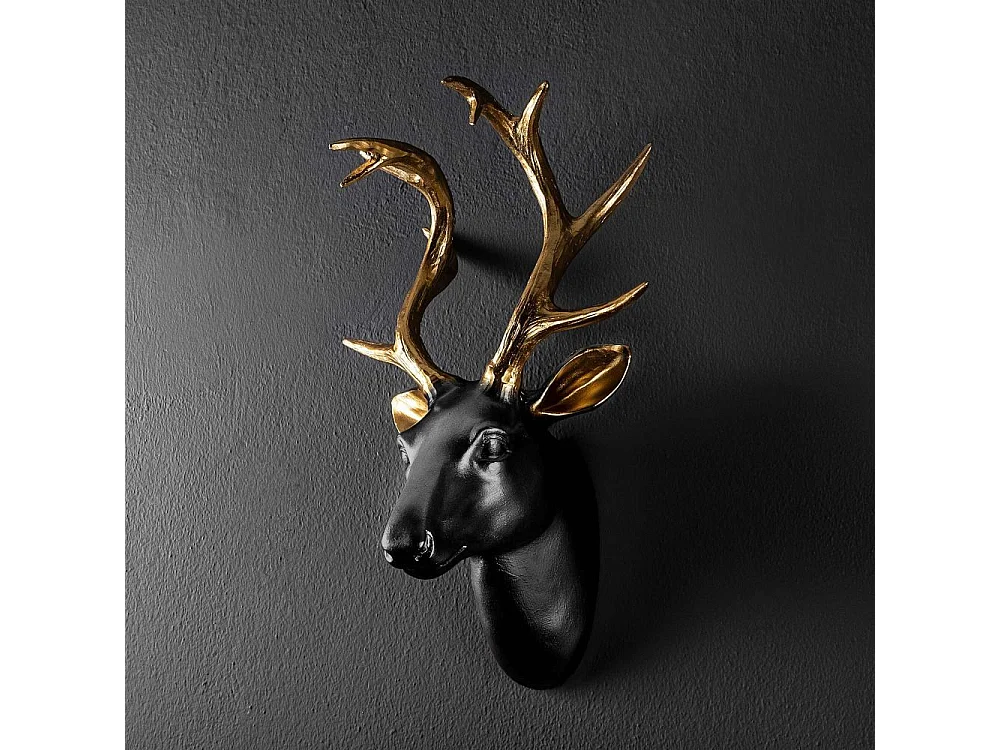 Décoration murale en polyester buste de cerf