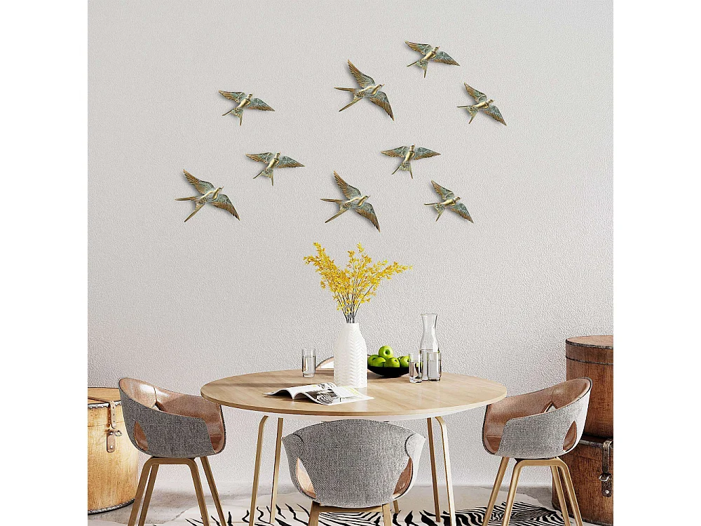 Décoration murale en polyester Oiseaux en vol Modèle 2