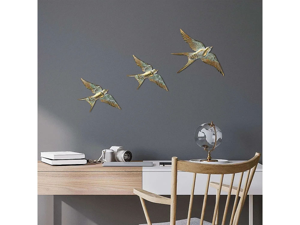 Décoration murale en polyester Oiseaux en vol Modèle 2