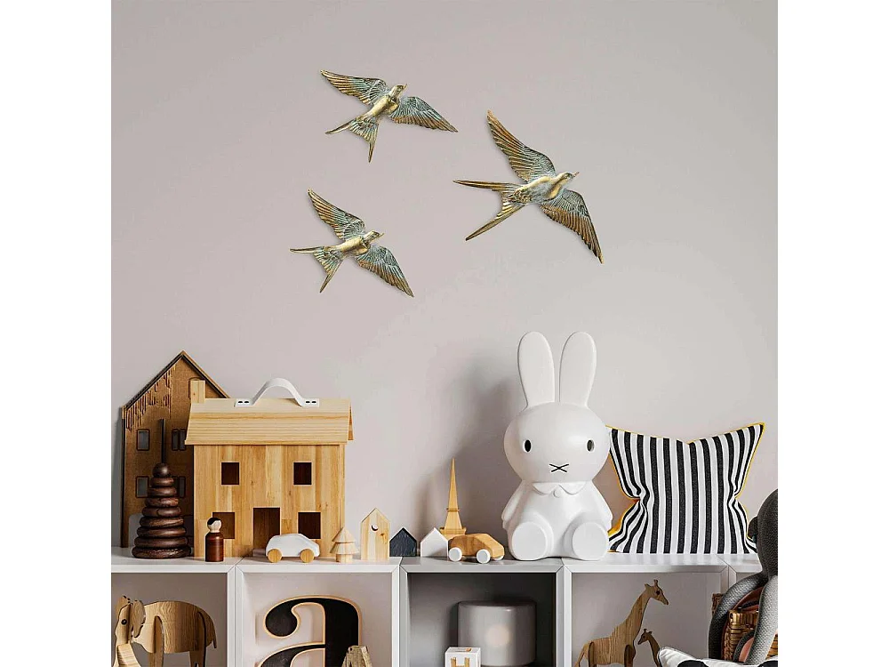 Décoration murale en polyester Oiseaux en vol Modèle 2