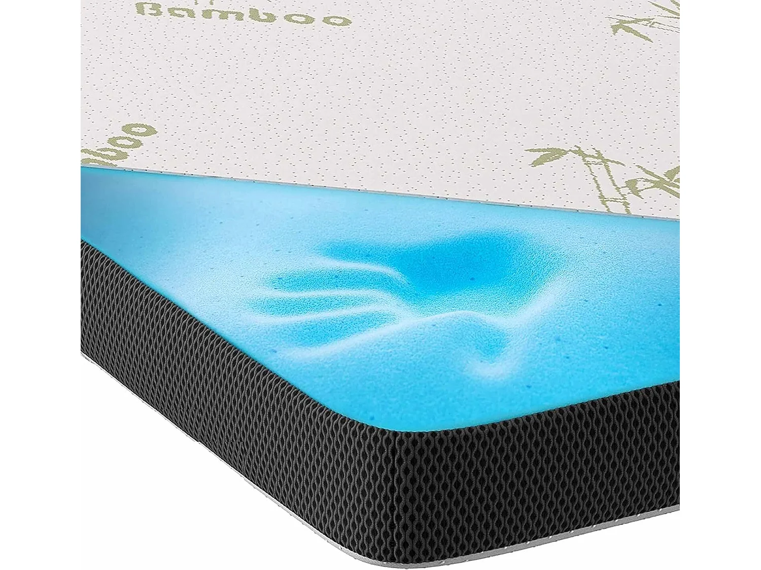 Komfort Topper - Gel Schaum Matratzentopper gegen Rückenschmerzen