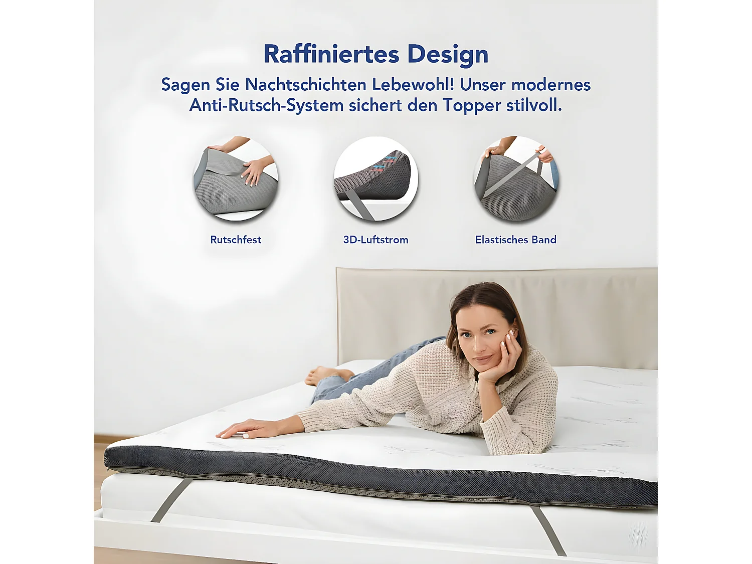 Surmatelas Confort - Matelas en Mousse à Mémoire de Forme