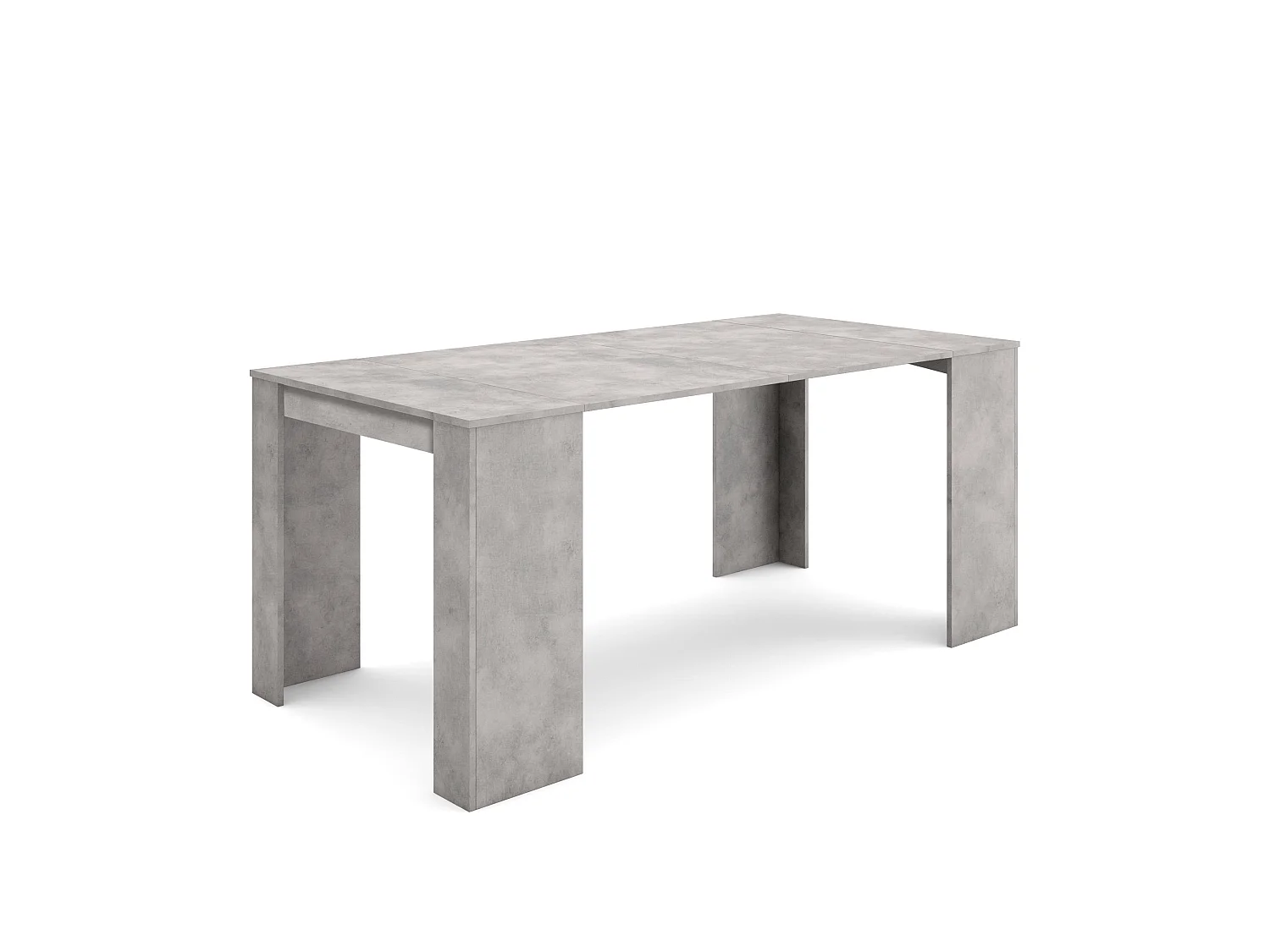 Uitschuifbare Consoletafel, 180x90x77cm, Voor 8 personen, Tafel, Cement
