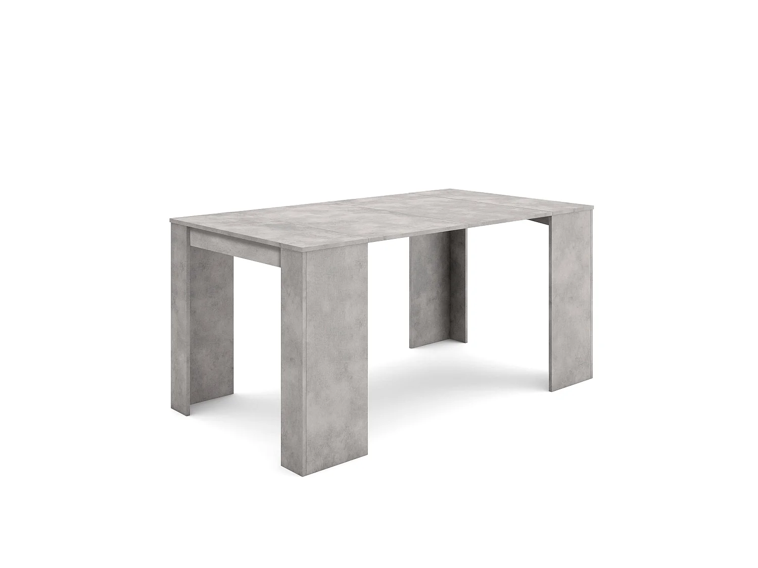 Uitschuifbare Consoletafel, 160x90x77cm, Voor 8 personen, Tafel, Cement