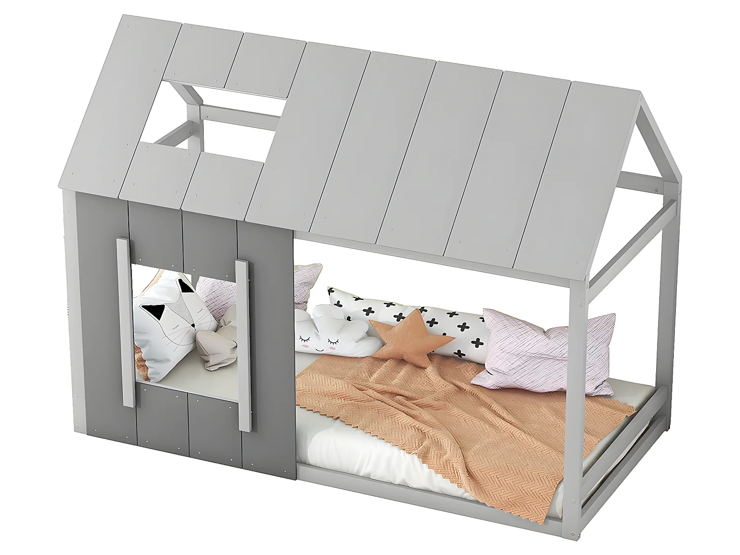 Lit cabane - 90 x 200 cm - Girs - Sweiko