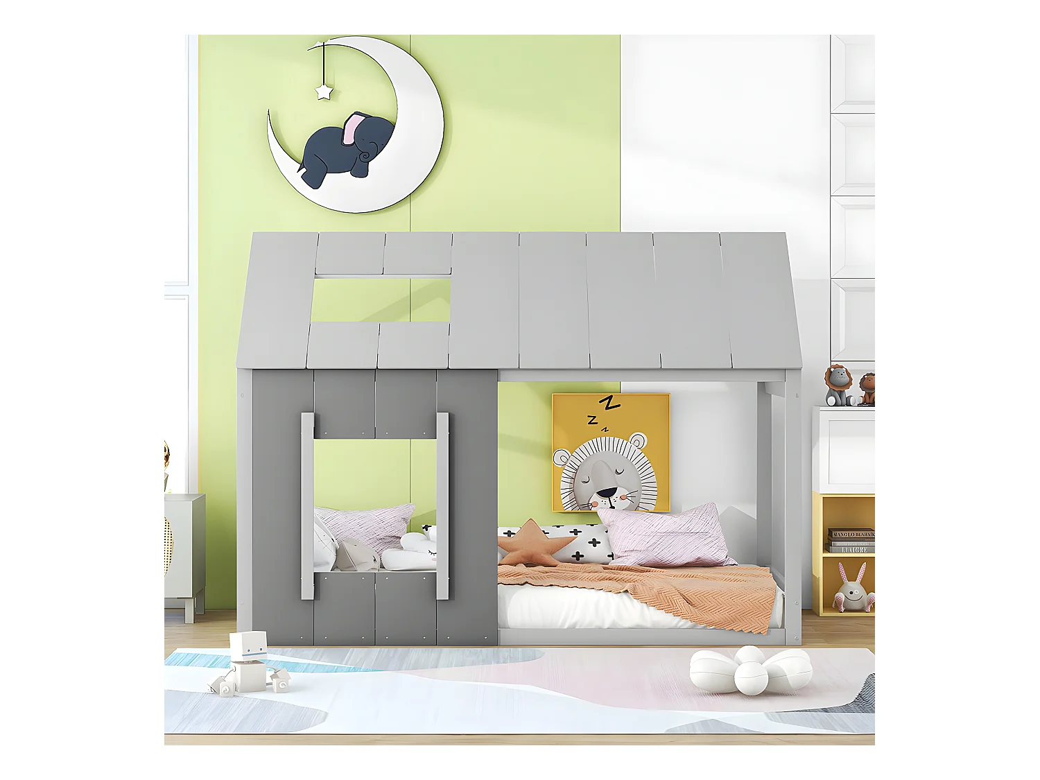 Lit cabane - 90 x 200 cm - Girs - Sweiko