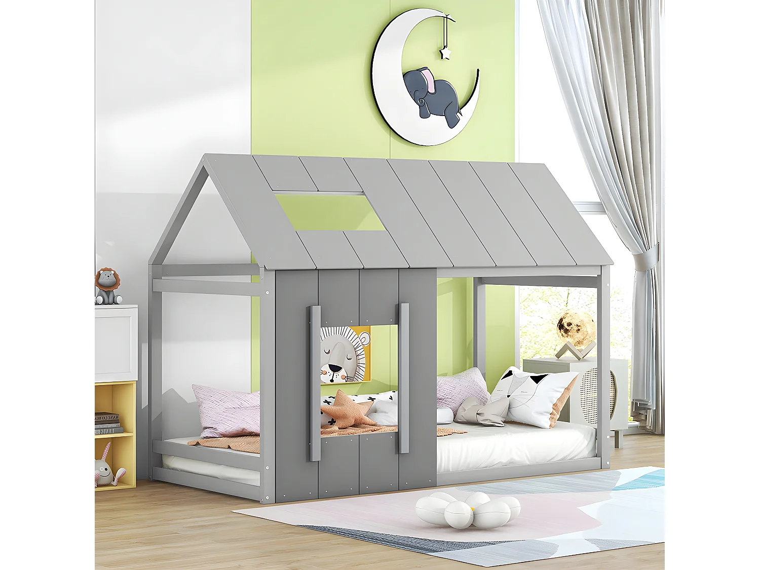 Lit cabane - 90 x 200 cm - Girs - Sweiko