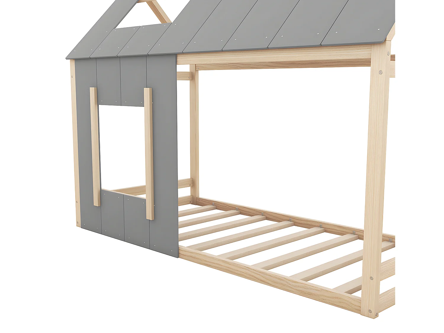 Lit cabane - 90 x 200 cm - Girs - Sweiko