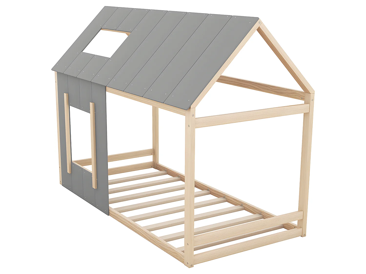 Lit cabane - 90 x 200 cm - Girs - Sweiko