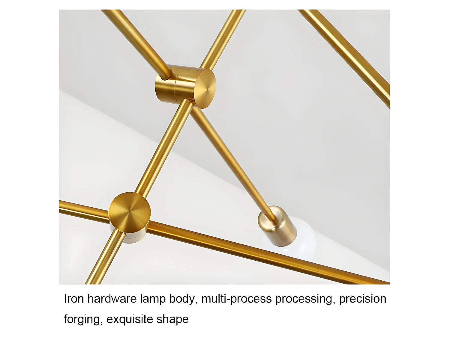 Pango de ajuste rotativo moderno de araña, oro, 65*65*85 cm, sin bulbo E27