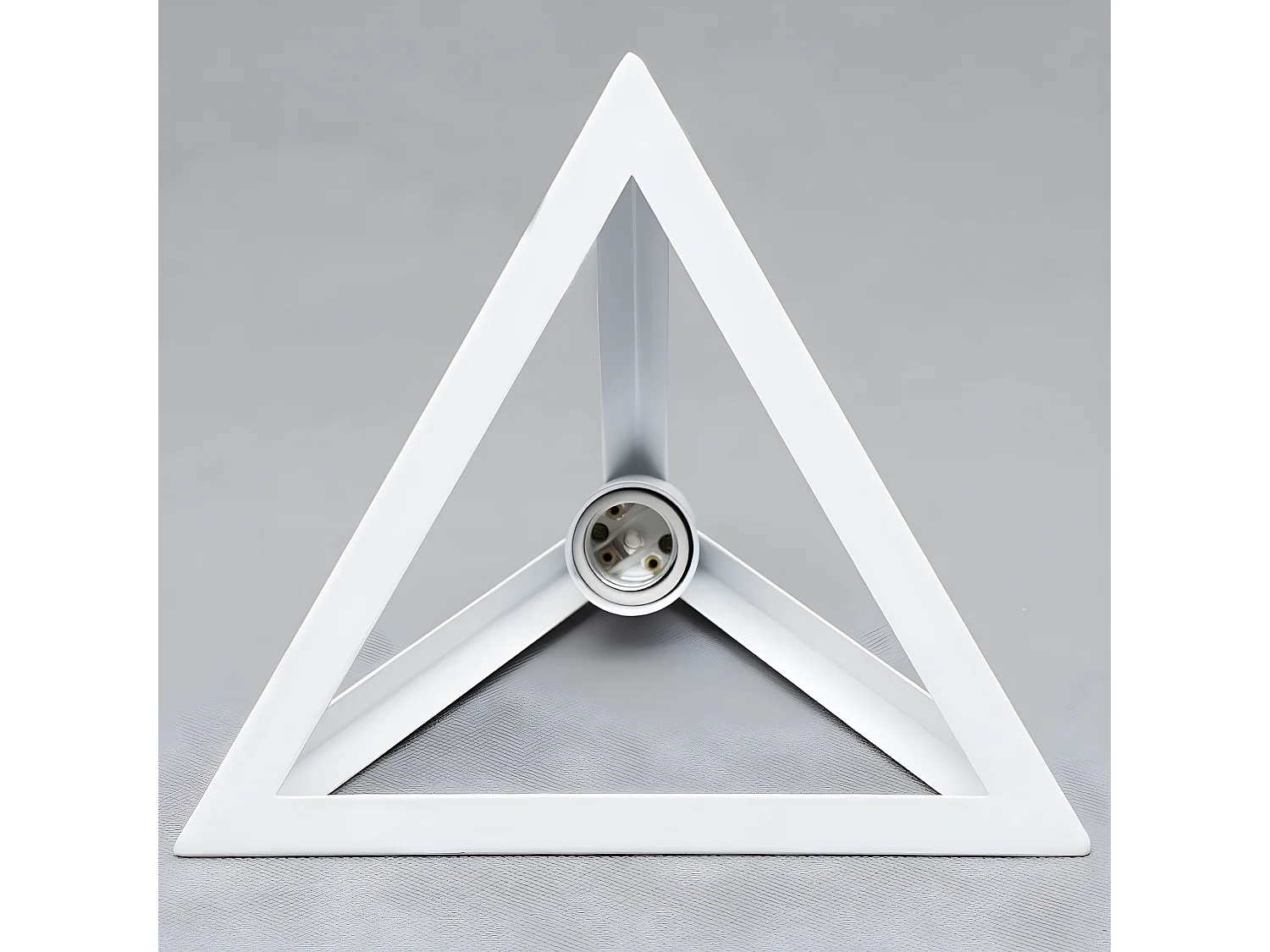 Suspension lustre contemporain moderne metal, 25*25*22cm, blanc, sans ampoules E27