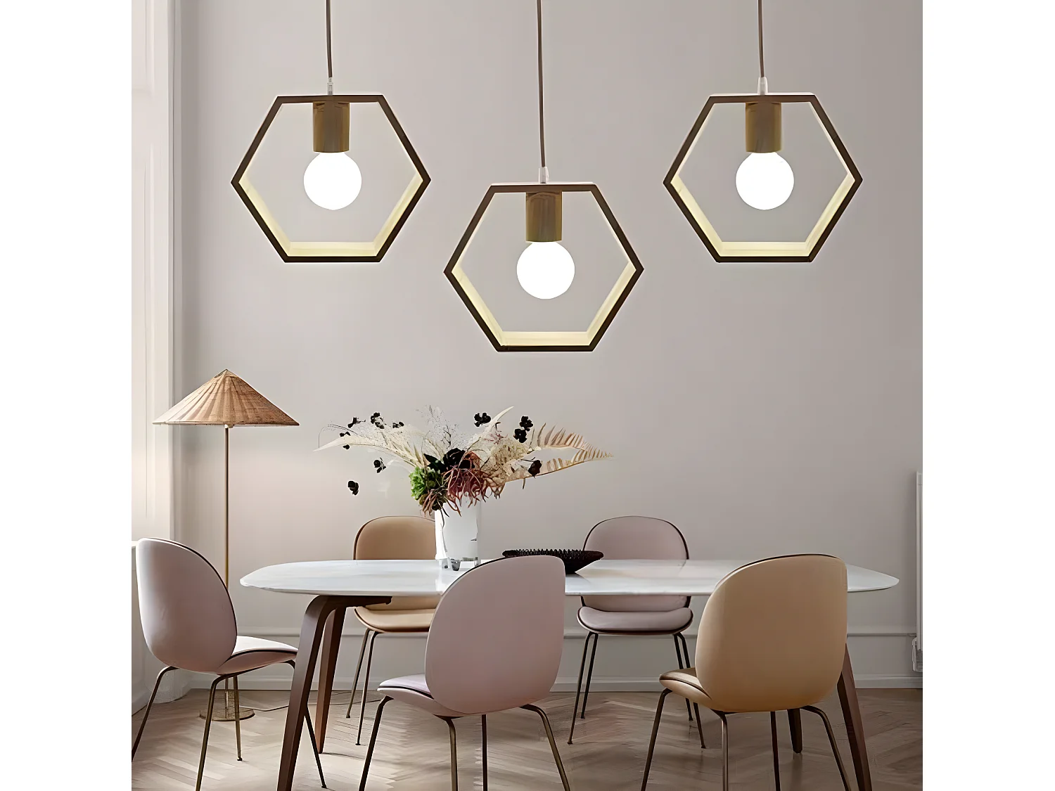 Industrieleuchten-Holzanhänger, 140 * 26 * 7 cm, aus Holz, ohne E27-Glühbirnen