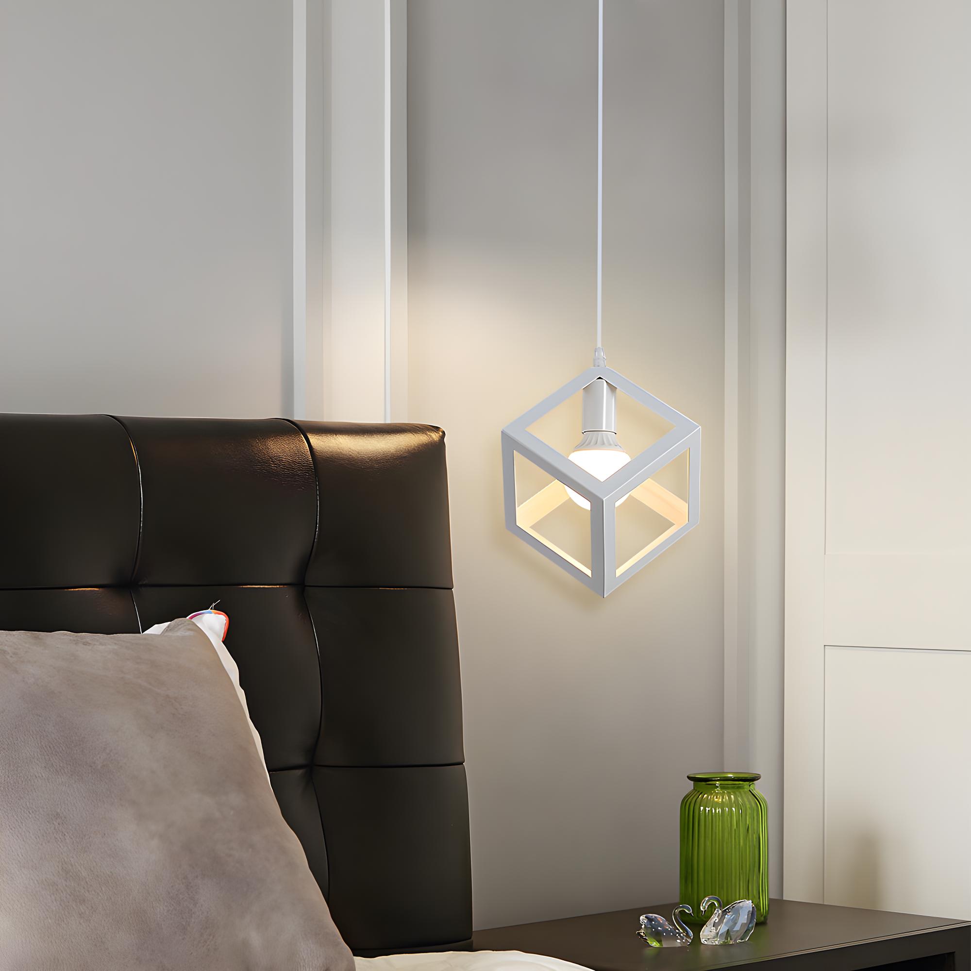 Lustre Suspensions En Forme De Cube Suspension Luminaire Industrielle