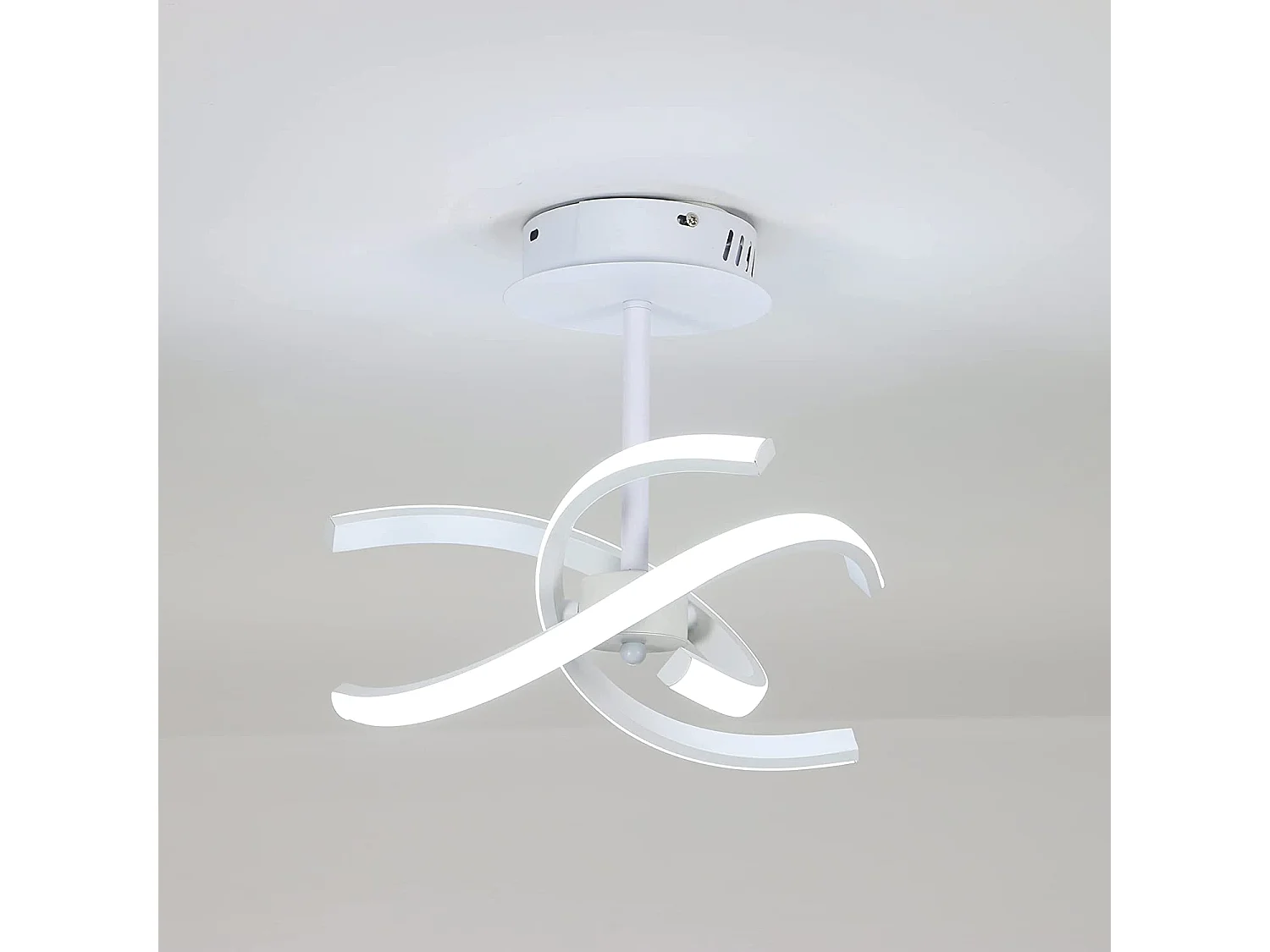 Modern LED -plafondlicht, 29*29*29cm, in aluminium, 26W 2925LM, wit licht