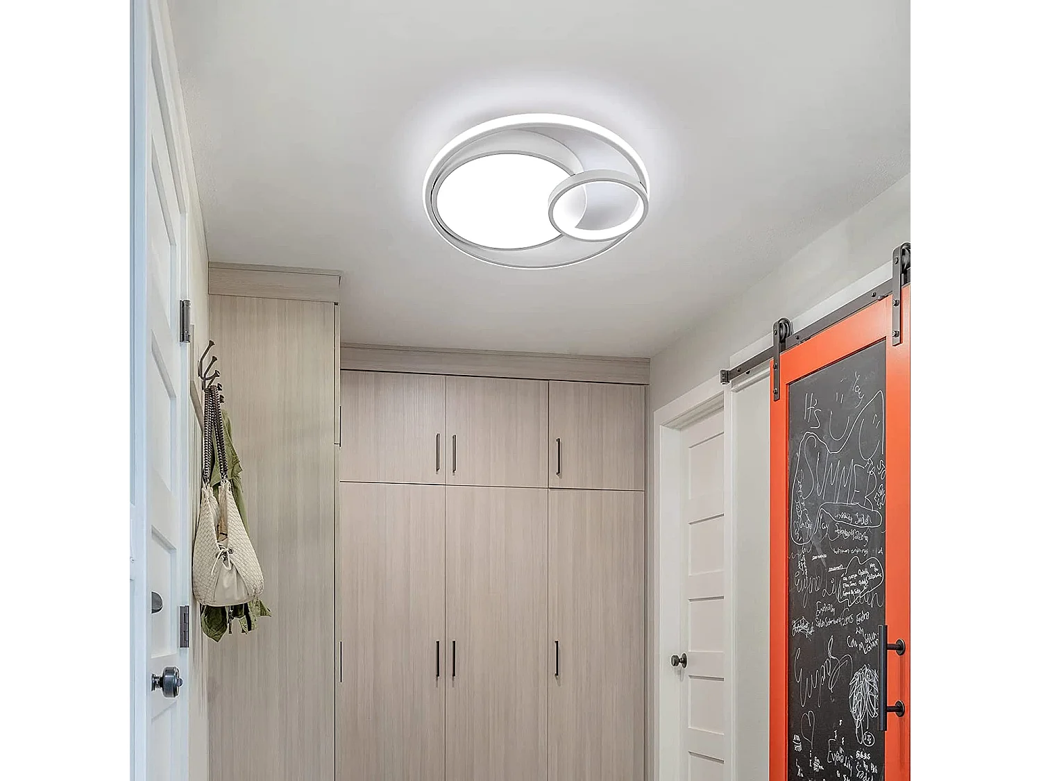 LED -plafondlicht 50W 5600lm Modern, 40 * 40 * 7cm, wit, koud wit licht