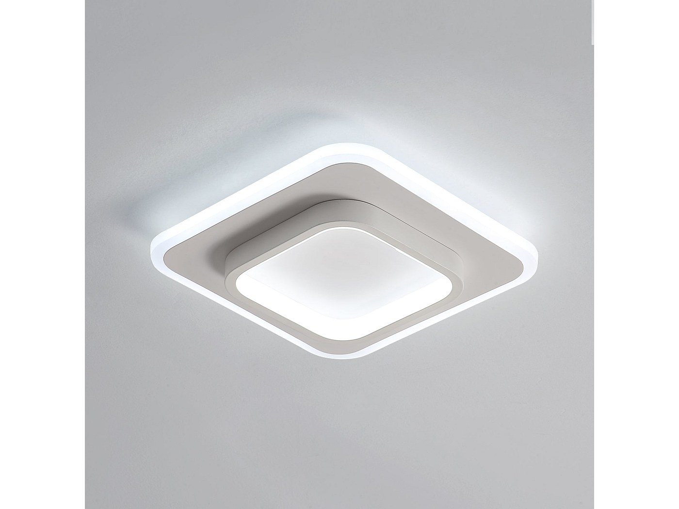 Plafonnier LED Suspendu Carré Hofstein - Blanc - Lampe De Cuisine Ou Séjour - 150802