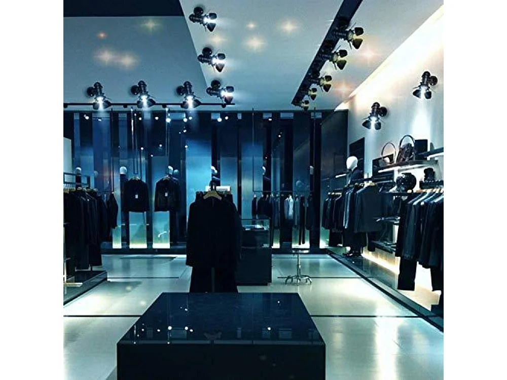 Plafonnier vintage projecteur e27 spot,  33 * 18 * 16cm,  noir