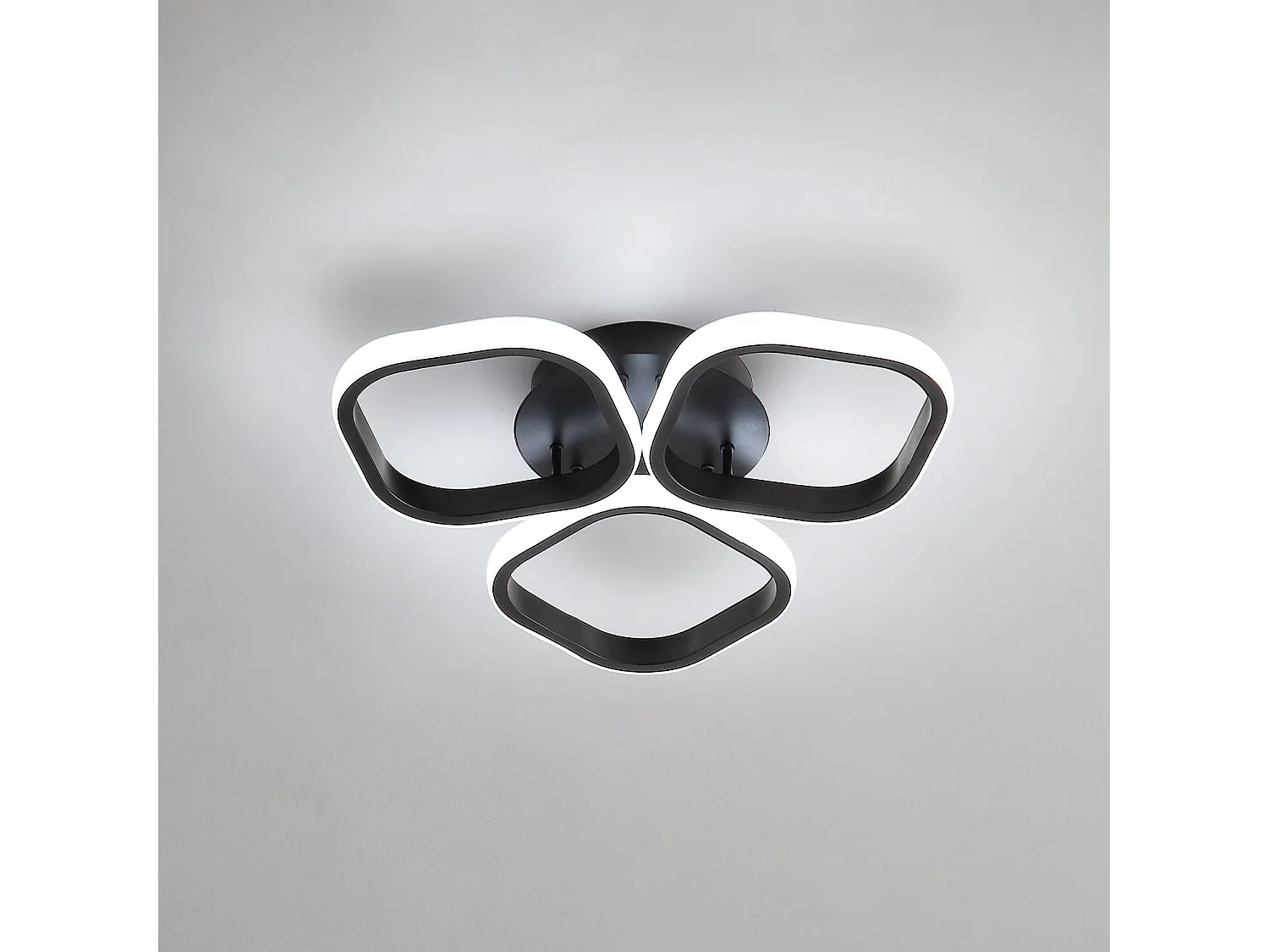 Lampada a soffitto a LED 30W, 3 quadrati Lampada a soffitto moderna 35 cm Lumo a soffitto a LED Utilitair Luce