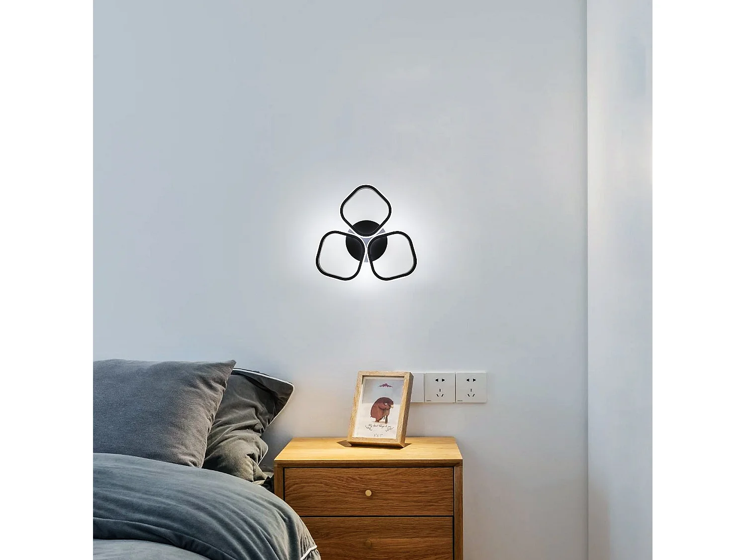 Lampada a soffitto a LED 30W, 3 quadrati Lampada a soffitto moderna 35 cm Lumo a soffitto a LED Utilitair Luce