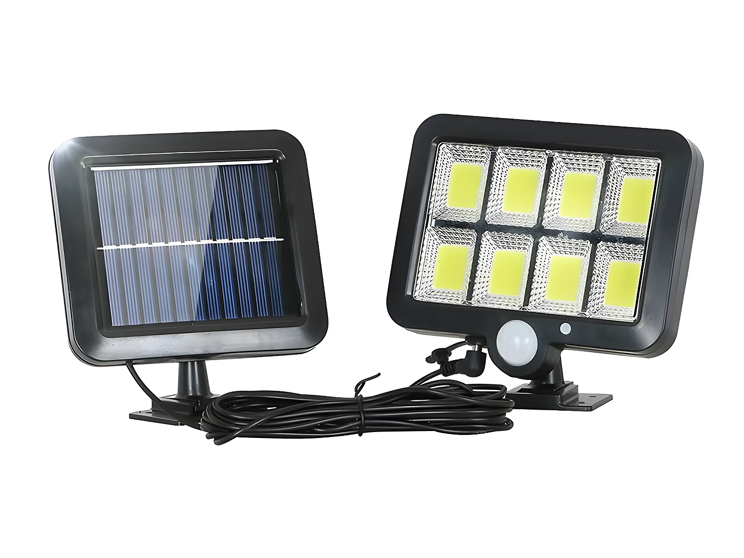 Lampe solaire extérieur, 15*11*5cm, avec detecteur de mouvement, lampe de sécurité