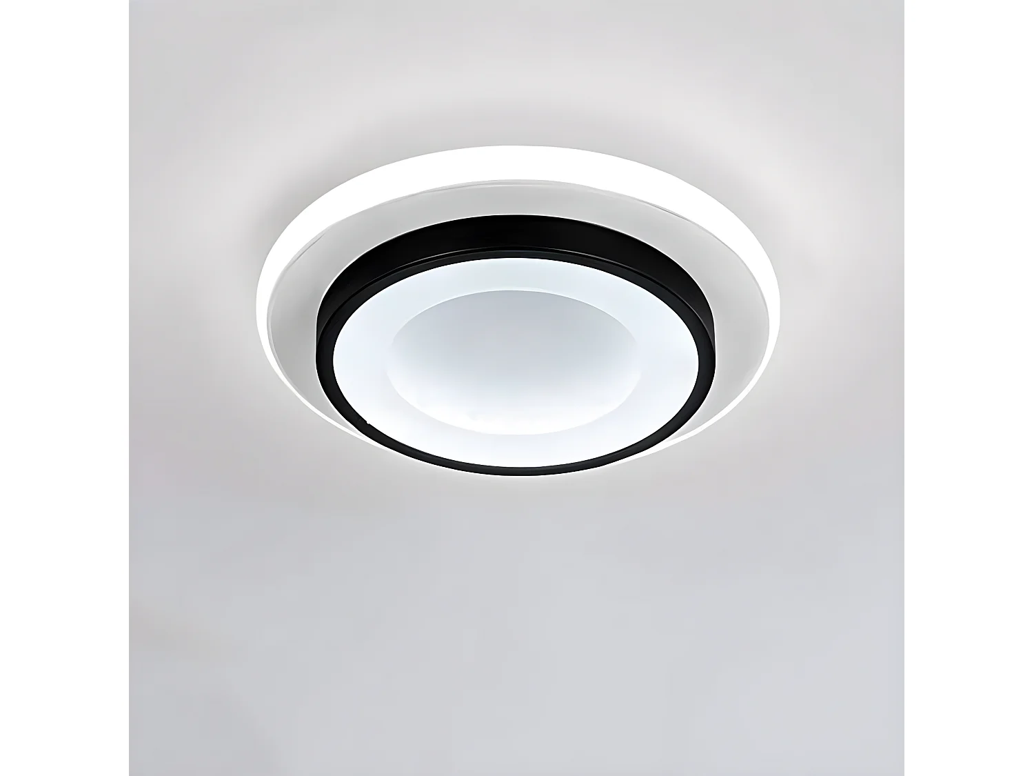 Luce a LED NORDIC LIGHT Dimmeble Rond 23W, Bianco nero, 23*23*6 cm