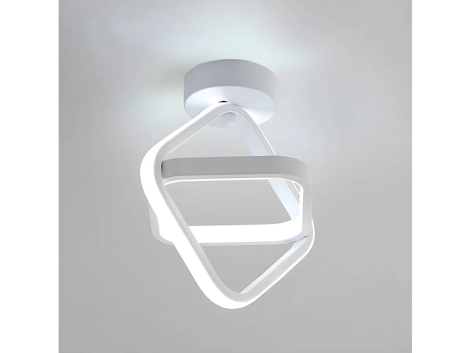 LED -plafondlicht, 22 cm*25 cm, wit, koud wit licht