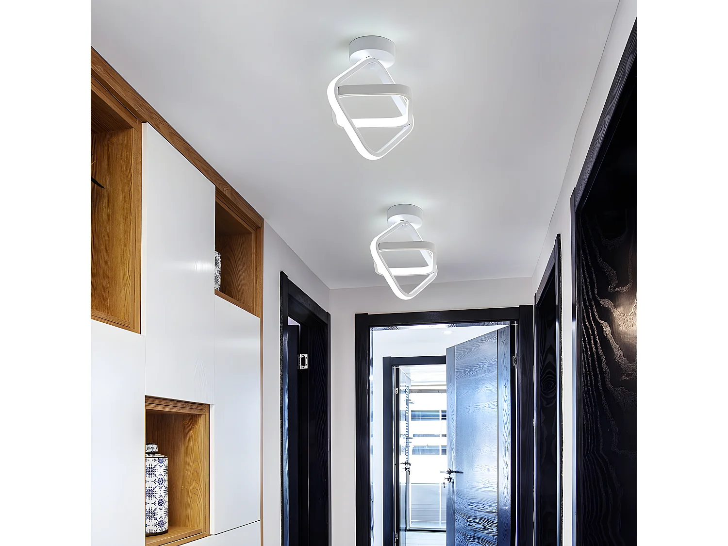 LED -plafondlicht, 22 cm*25 cm, wit, koud wit licht