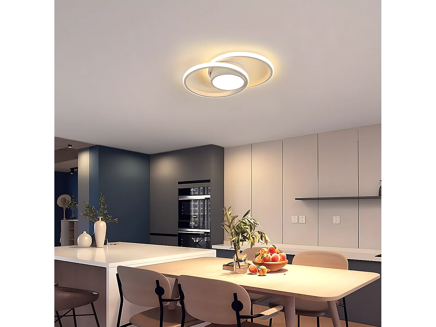 Luce a soffitto a LED moderna a LED, 40*28,5 cm, 42W 4000LM, luce calda