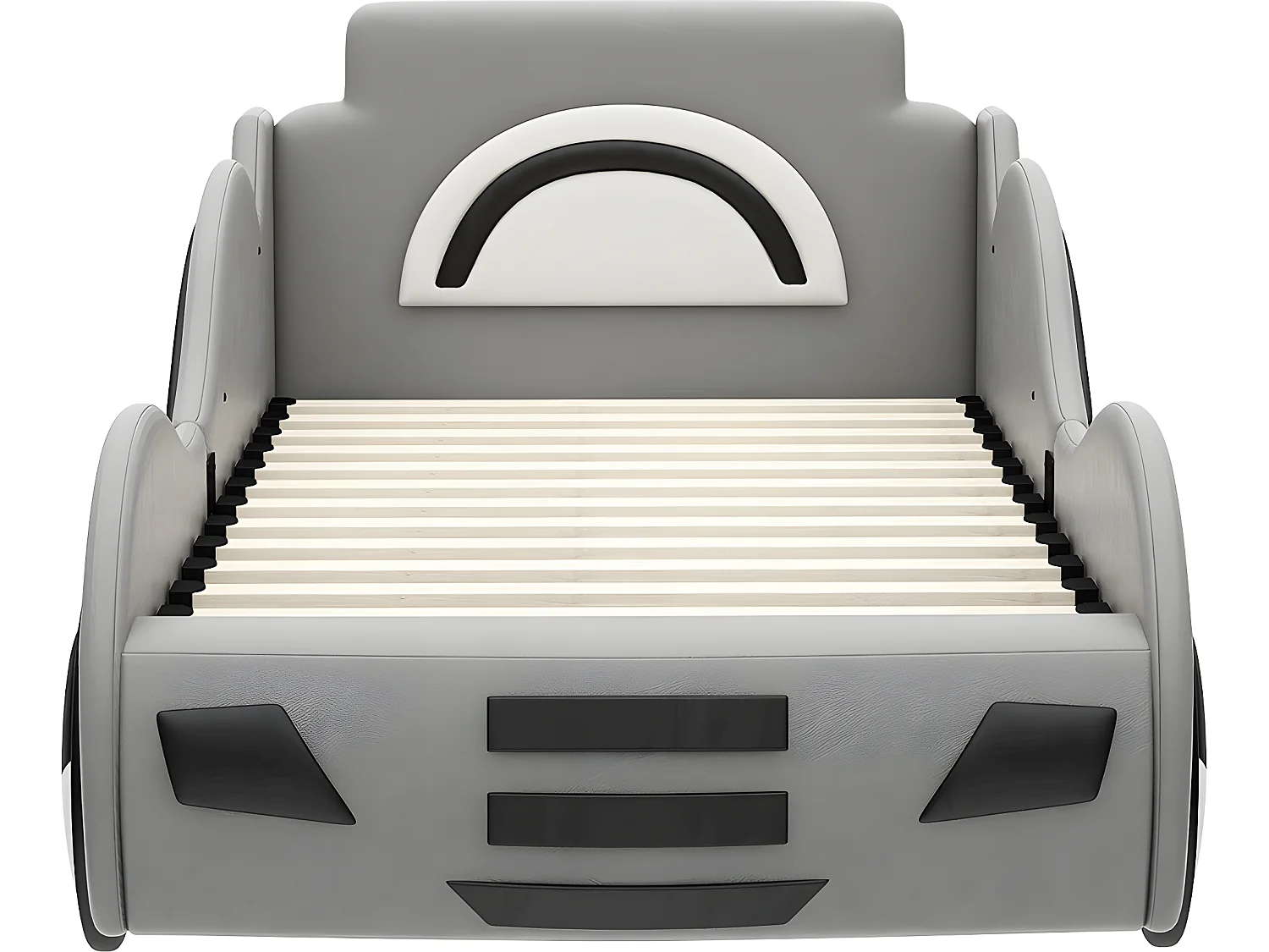 Lit coffre Lit voiture avec tête de lit rangements - 90 x 200 cm - Girs - Sweiko