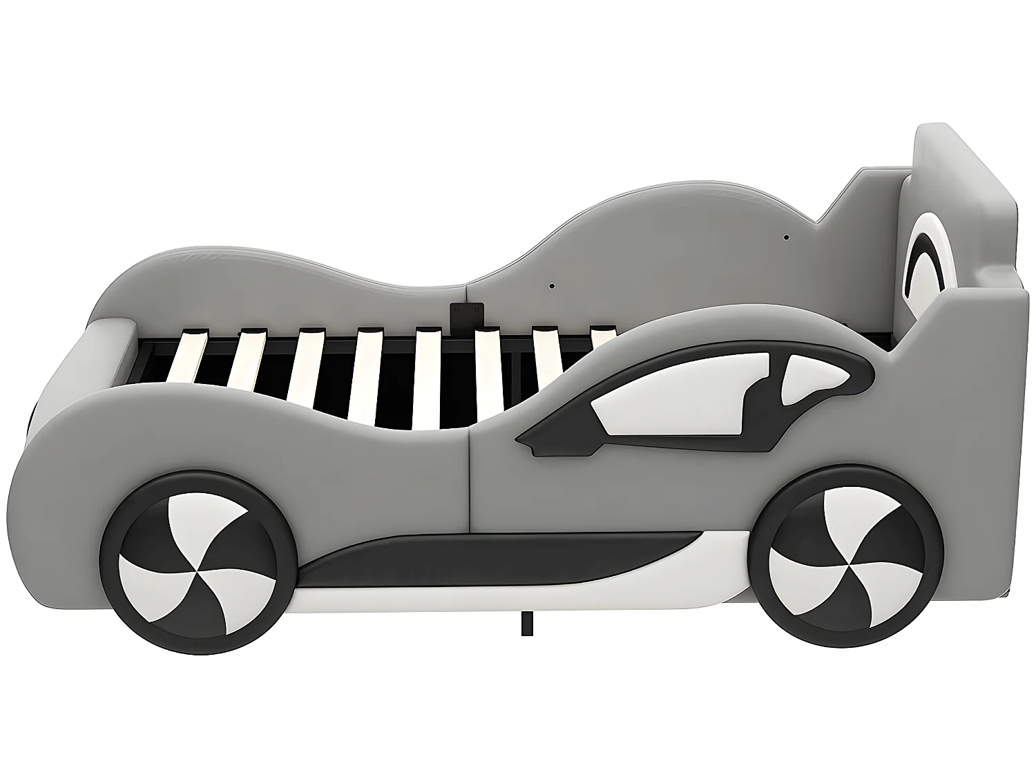 Lit coffre Lit voiture avec tête de lit rangements - 90 x 200 cm - Girs - Sweiko