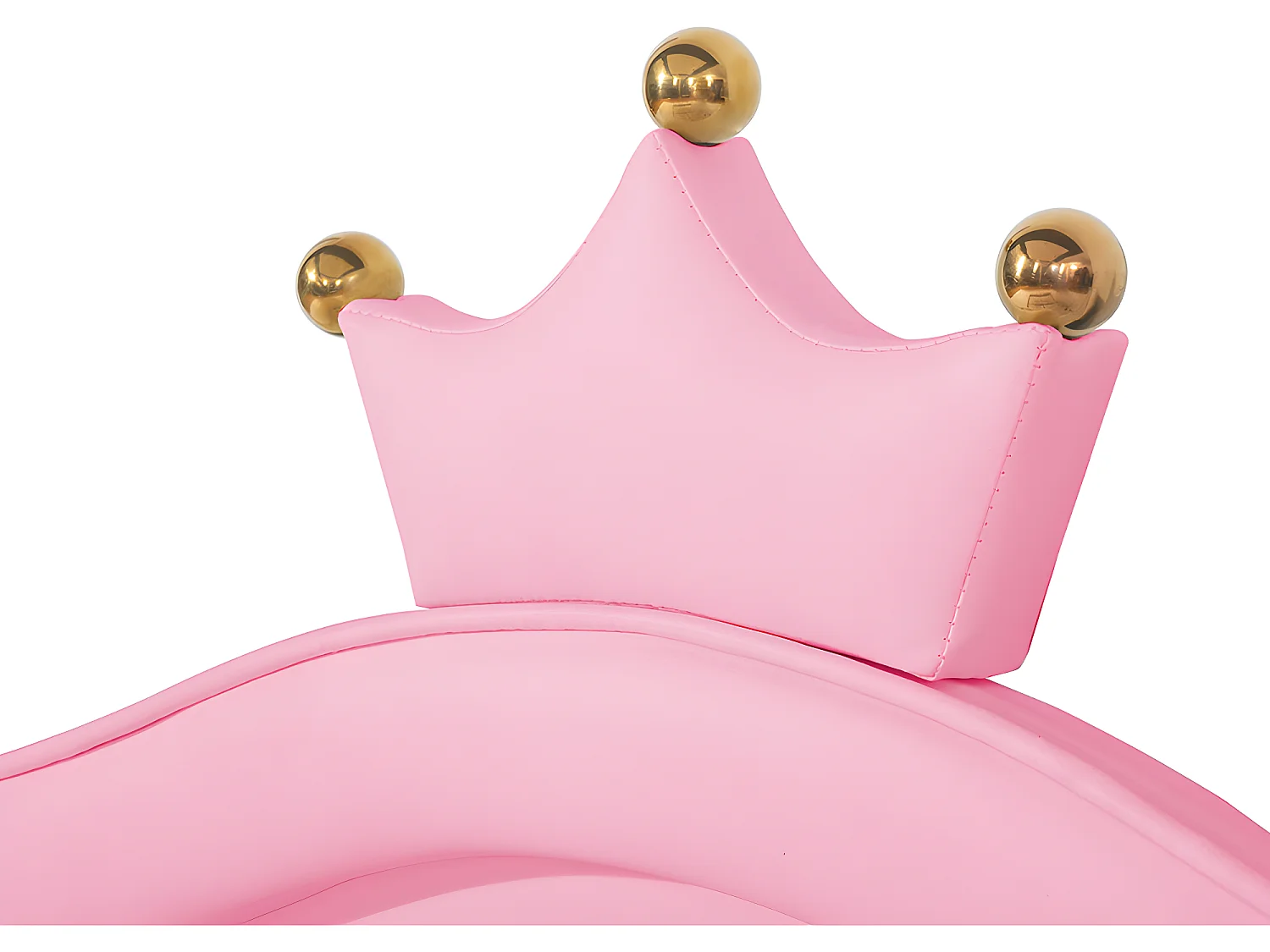 Lit avec tête de lit capitonnée avec LED - 140 x 200 cm - Rose - Sweiko