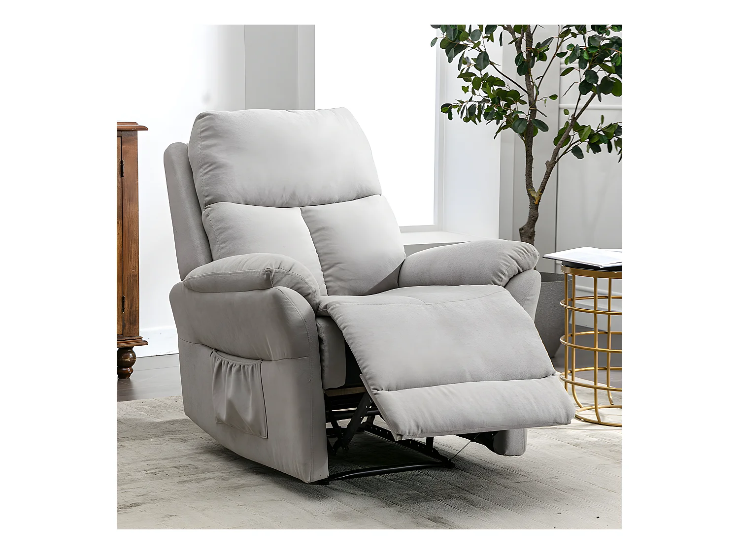 Fauteuil relax électrique en cuir - Girs - Sweiko