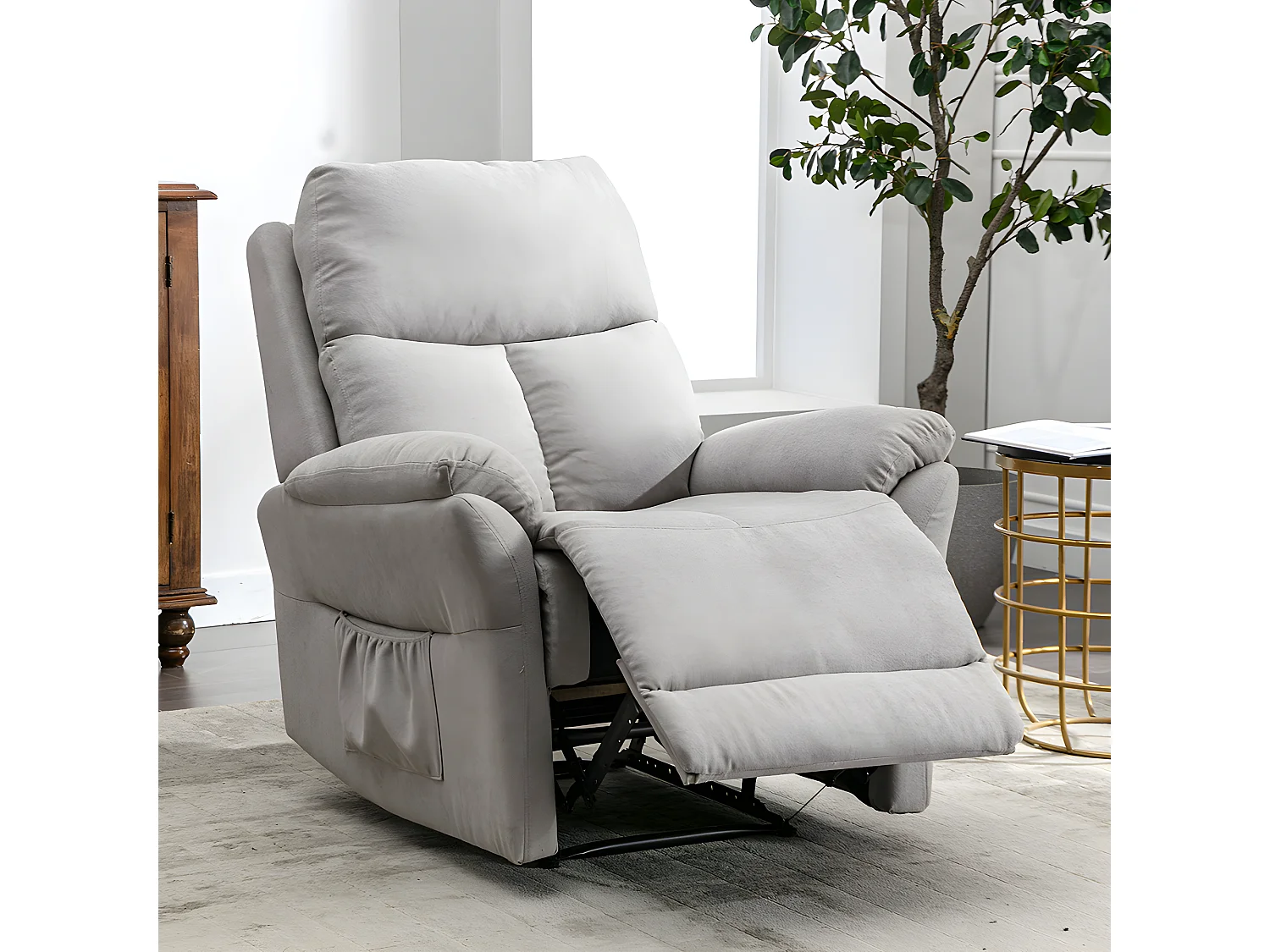 Fauteuil relax électrique en cuir - Girs - Sweiko
