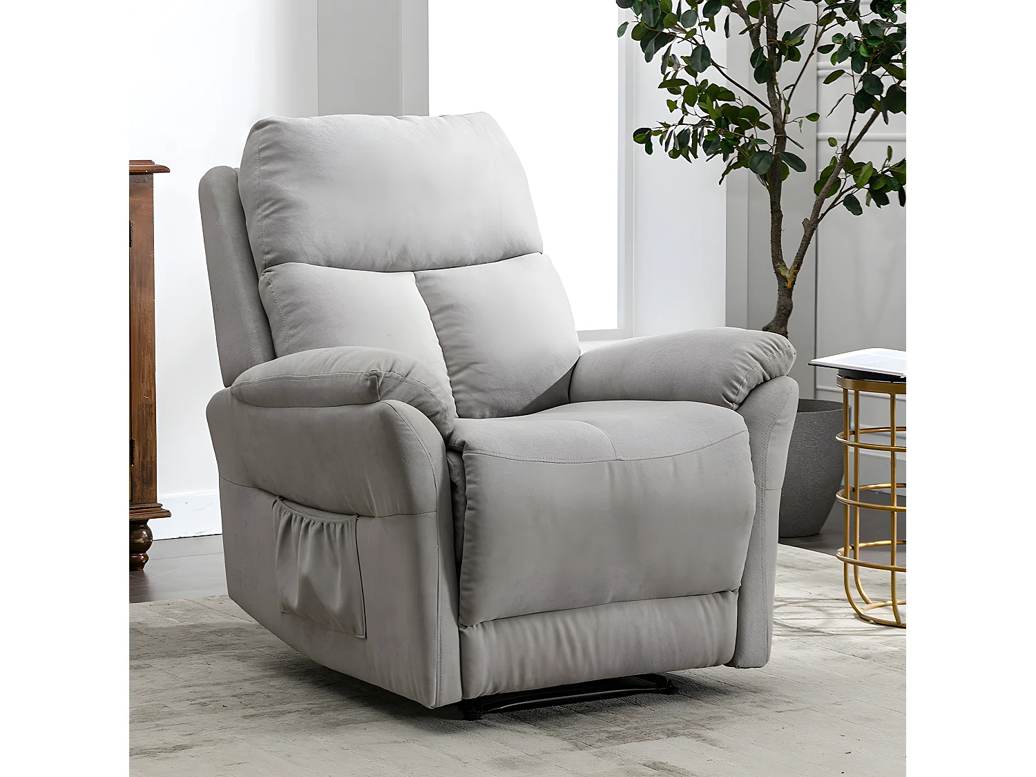Fauteuil relax électrique en cuir - Girs - Sweiko