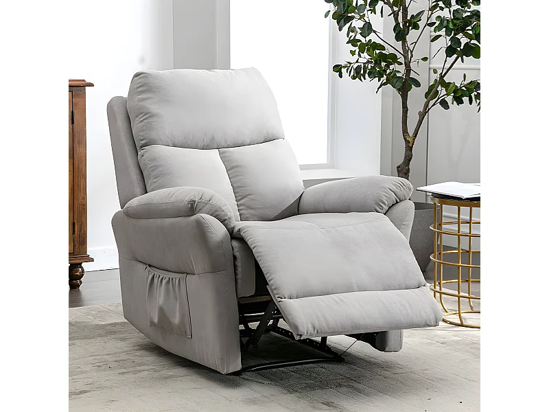 Fauteuil relax électrique en cuir - Girs - Sweiko