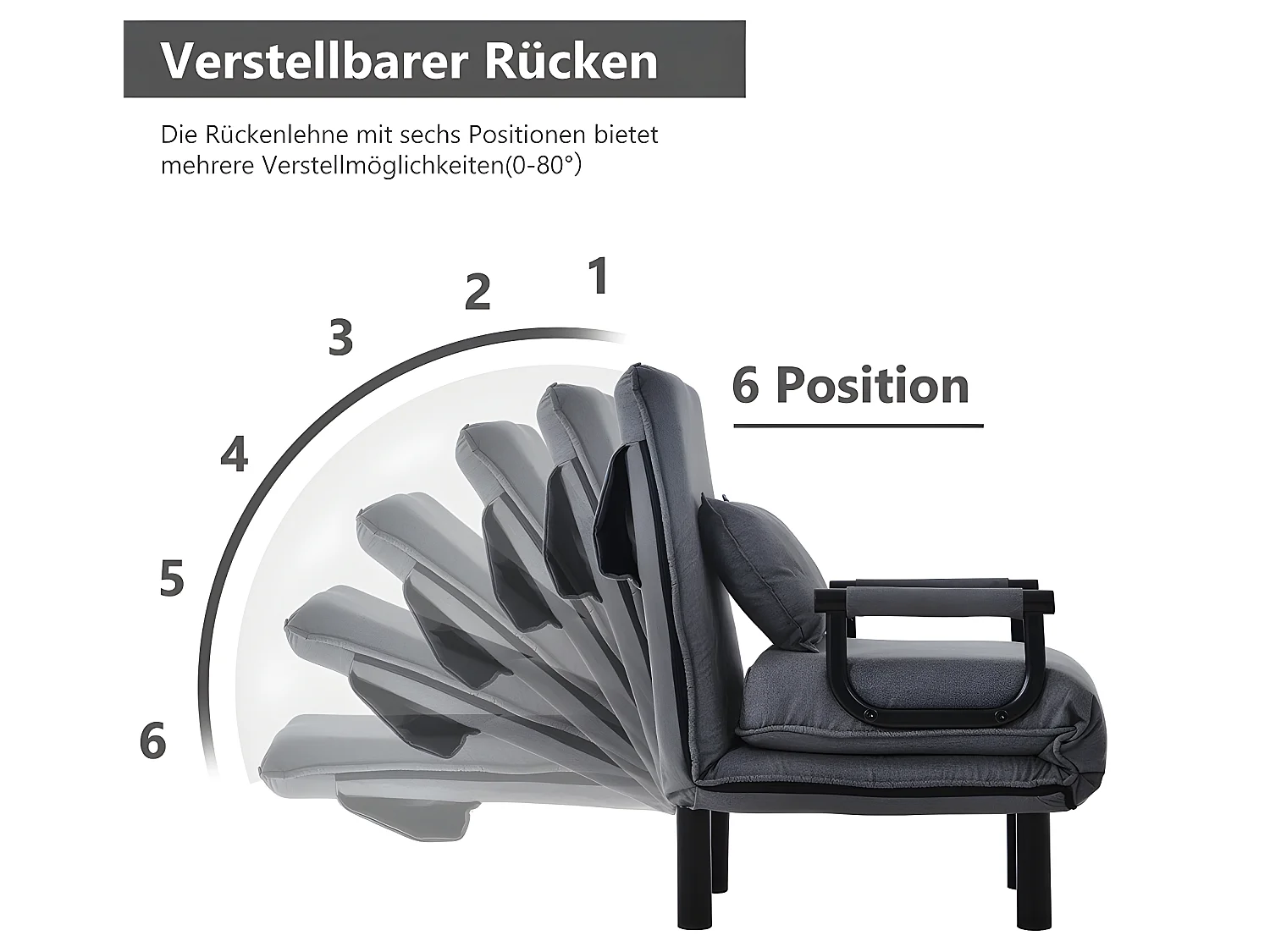 Fauteuil relax en tissu - Girs - Sweiko