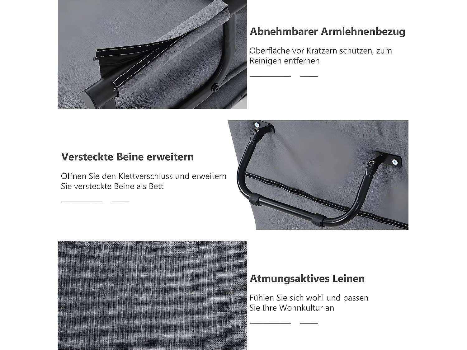 Fauteuil relax en tissu - Girs - Sweiko