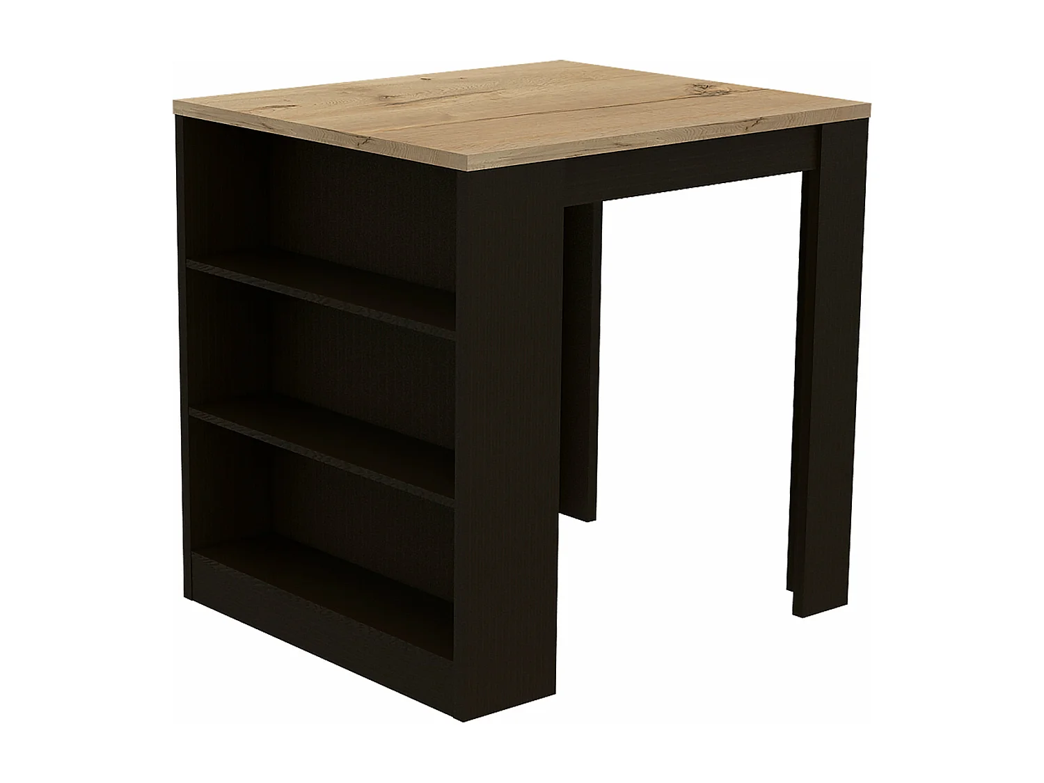 Mesa de jantar Tanna, com prateleiras