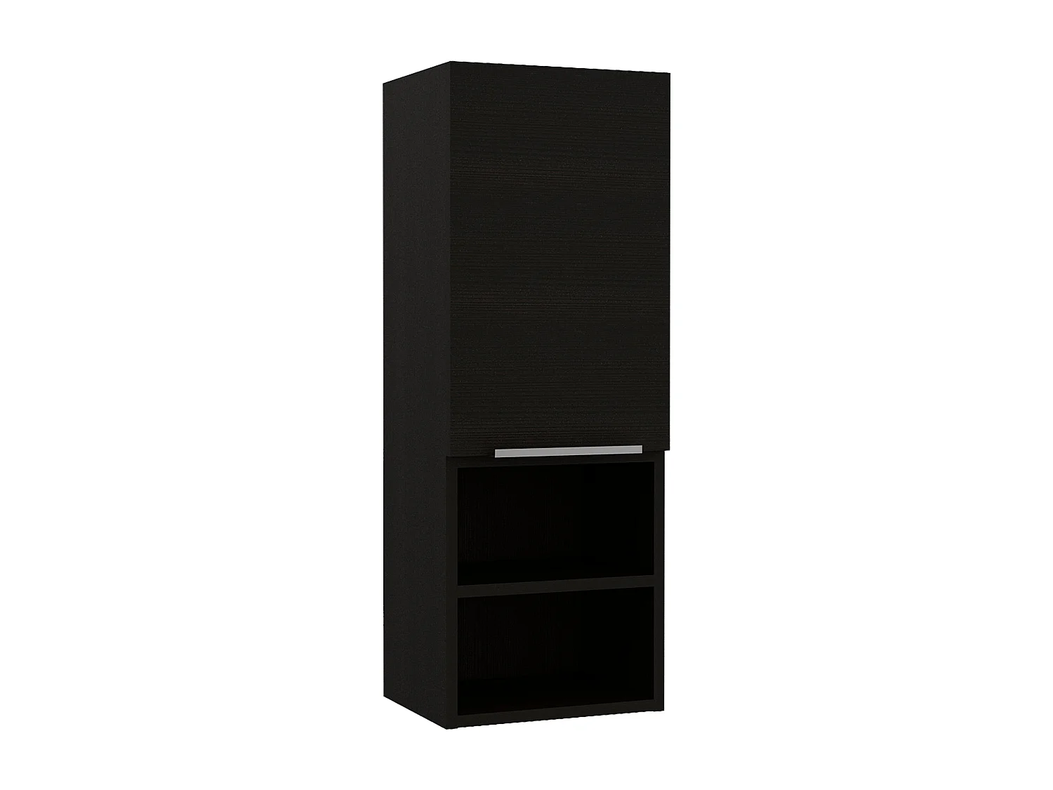 Armadietto da parete per bagno Mila, con ripiani , 81.7 cm X 29.99 cm X 25.50 cm , Nero